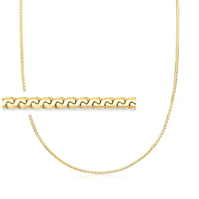Rs Pure By Ross-simons Italian 18kt Gold Vermeil Serpentine-link Necklace In Multi