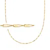 Rs Pure By Ross-simons Italian 18kt Gold Vermeil Twisted-bar Necklace In Multi