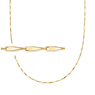 Rs Pure By Ross-simons Italian 18kt Gold Vermeil Twisted-bar Necklace In Multi