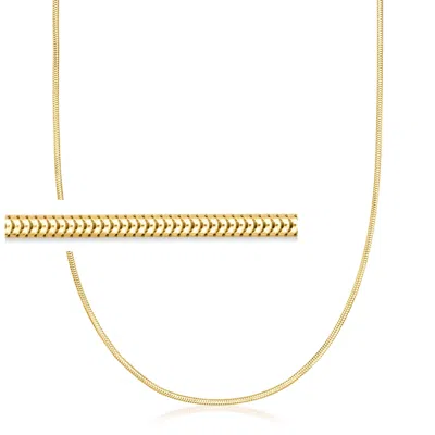 Rs Pure By Ross-simons Italian 1.9mm 18kt Gold Vermeil Snake-chain Necklace