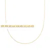 Rs Pure By Ross-simons Italian 1mm 14kt Yellow Gold Cable-chain Necklace