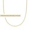 Rs Pure By Ross-simons Italian 2mm 18kt Gold Vermeil Bead-chain Necklace In Multi