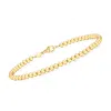 Rs Pure By Ross-simons Italian 3mm 14kt Yellow Gold Bead Bracelet In Gold