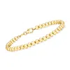 Rs Pure By Ross-simons Italian 4mm 14kt Yellow Gold Bead Bracelet