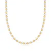 Rs Pure By Ross-simons Italian 5mm Sterling Silver And 18kt Gold Vermeil Bead Necklace