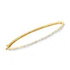 Rs Pure By Ross-simons Lab-grown Diamond Bangle Bracelet In 18kt Gold Vermeil