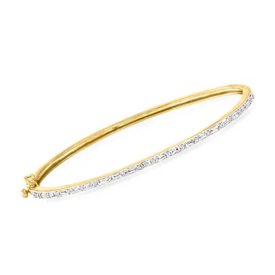 Rs Pure By Ross-simons Lab-grown Diamond Bangle Bracelet In 18kt Gold Vermeil