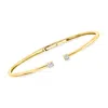 Rs Pure By Ross-simons Lab-grown Diamond Cuff Bracelet In 18kt Gold Vermeil