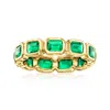 Rs Pure By Ross-simons Lab-grown Emerald Eternity Band In 18kt Gold Vermeil In Green