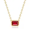 Rs Pure By Ross-simons Lab-grown Ruby Necklace In 18kt Gold Vermeil In Gold