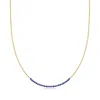 Rs Pure By Ross-simons Lab-grown Sapphire Tennis-style Necklace In 18kt Gold Vermeil