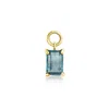 Rs Pure By Ross-simons London Blue Topaz Hoop Charms In 14kt Yellow Gold