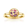 Rs Pure By Ross-simons Multi-gemstone Ring In 18kt Gold Vermeil In Purple