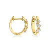 Rs Pure By Ross-simons Multi-shaped Lab-grown Diamond Hoop Earrings In 18kt Gold Over Sterling In Gold