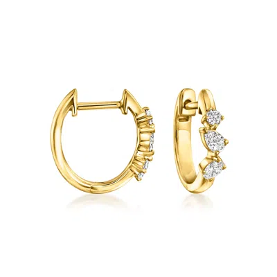 Rs Pure By Ross-simons Multi-shaped Lab-grown Diamond Hoop Earrings In 18kt Gold Vermeil