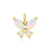 Rs Pure By Ross-simons Opal Butterfly Charm In 14kt Yellow Gold In Multi