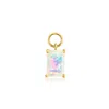 Rs Pure By Ross-simons Opal Hoop Charms In 14kt Yellow Gold In Gold