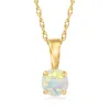 Rs Pure By Ross-simons Opal Pendant Necklace In 14kt Yellow Gold In Blue