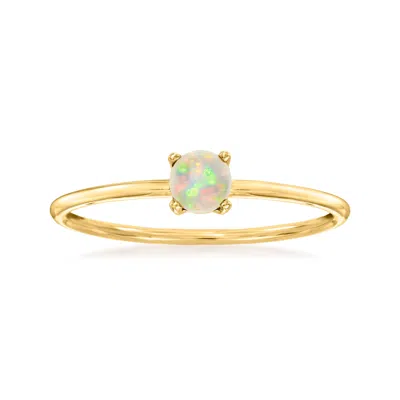 Rs Pure By Ross-simons Opal Ring In 14kt Yellow Gold In White