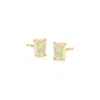 Rs Pure By Ross-simons Opal Stud Earrings In 14kt Yellow Gold In White