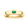 Rs Pure By Ross-simons Oval Lab-grown Emerald Ring In 18kt Gold Vermeil In Green