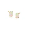 Rs Pure By Ross-simons Oval Opal Stud Earrings In 14kt Yellow Gold In White