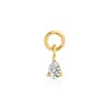 Rs Pure By Ross-simons Pear-shaped Diamond Hoop Charms In 14kt Yellow Gold In Multi