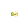 Rs Pure By Ross-simons Peridot Flat-back Earrings In 14kt Yellow Gold