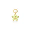 Rs Pure By Ross-simons Peridot Flower Hoop Charms In 14kt Yellow Gold In Multi