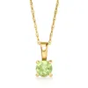 Rs Pure By Ross-simons Peridot Pendant Necklace In 14kt Yellow Gold In Multi