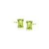 Rs Pure By Ross-simons Peridot Stud Earrings In 14kt Yellow Gold In Green