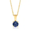 Rs Pure By Ross-simons Sapphire Pendant Necklace In 14kt Yellow Gold In Multi