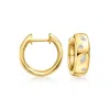 Rs Pure By Ross-simons Scattered Lab-grown Diamond Hoop Earrings In 18kt Gold Vermeil In Multi