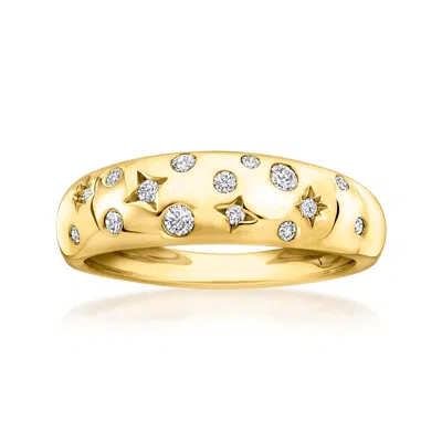 Rs Pure By Ross-simons Scattered Lab-grown Diamond Ring In 18kt Gold Vermeil In White