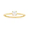 Rs Pure By Ross-simons White Sapphire Ring In 14kt Yellow Gold In Silver