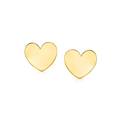 Rs Pure By Ross-simons 14kt Yellow Gold Heart Earrings In Multi