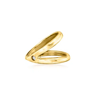 Rs Pure By Ross-simons 14kt Yellow Gold Single Ear Cuff