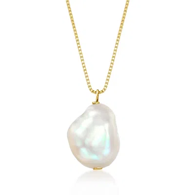 Rs Pure By Ross-simons 6-7mm Cultured Baroque Pearl Necklace In 14kt Yellow Gold