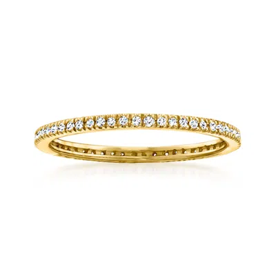 Rs Pure By Ross-simons Diamond Eternity Band In 14kt Yellow Gold
