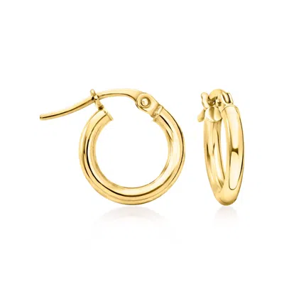 Rs Pure By Ross-simons Italian 14kt Yellow Gold 2mm Small Hoop Earrings