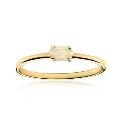 Rs Pure By Ross-simons Opal Ring In 10kt Yellow Gold