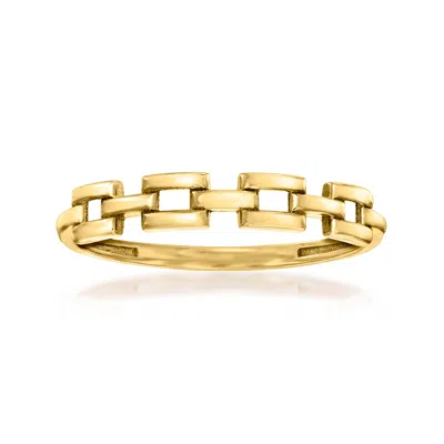 Rs Pure Ross-simons 14kt Yellow Gold Panther-link Ring