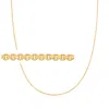 Rs Pure Ross-simons 14kt Yellow Gold Round Box Chain Necklace In Multi