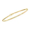 Rs Pure Ross-simons 1.5mm 14kt Yellow Gold Herringbone Bracelet In Gold