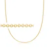 Rs Pure Ross-simons 2.5mm 14kt Yellow Gold Rolo Chain Necklace In Multi