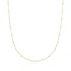 Rs Pure Ross-simons 3-3.5mm Cultured Pearl Station Necklace In 14kt Yellow Gold In Multi