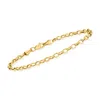 Rs Pure Ross-simons 3.2mm 14kt Yellow Gold Cable Chain Bracelet In Multi