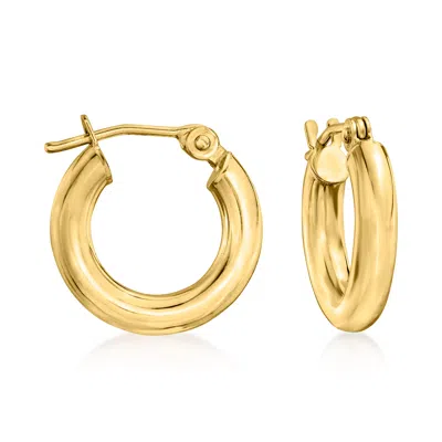 Rs Pure Ross-simons 3mm 14kt Yellow Gold Huggie Hoop Earrings