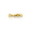 Rs Pure Ross-simons Diamond-accented Single Ear Cuff In 14kt Yellow Gold In White