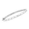 Rs Pure Ross-simons Diamond Bangle Bracelet In Sterling Silver In Multi
